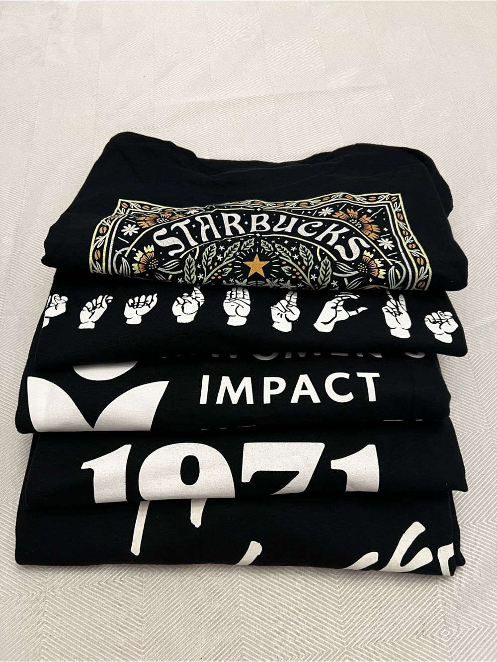 Starbucks FIVE Barista Graphic Tee’s